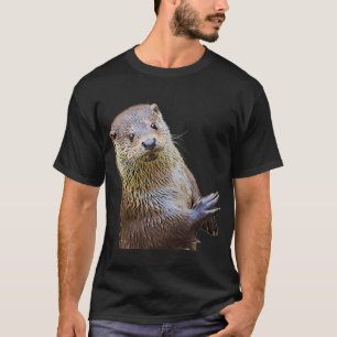 Otter und Ölgemälde Meer Otter T-Shirt