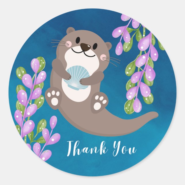 Otter Vielen Dank, Aufkleber (Vorderseite)