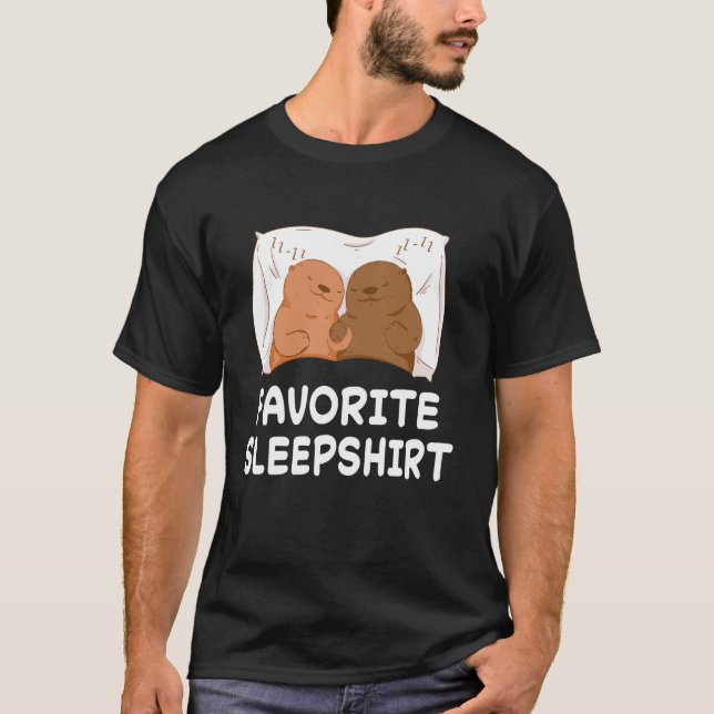 Otter Viper Adder Nickerchen Schlafen Schlafen Sch T-Shirt (Vorderseite)