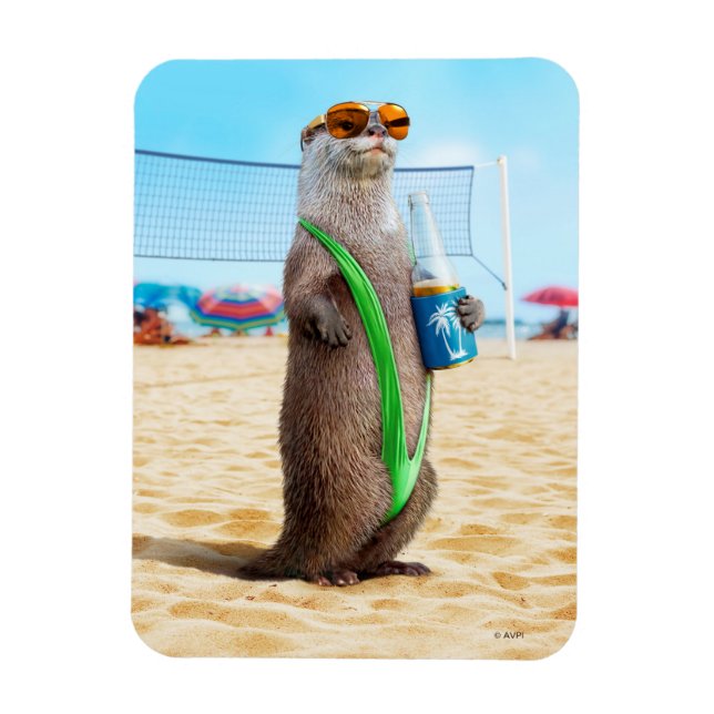 Otter Wearing Mankini Magnet (Vertikal)
