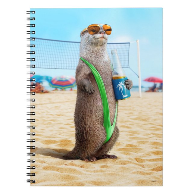 Otter Wearing Mankini Notizblock (Vorderseite)