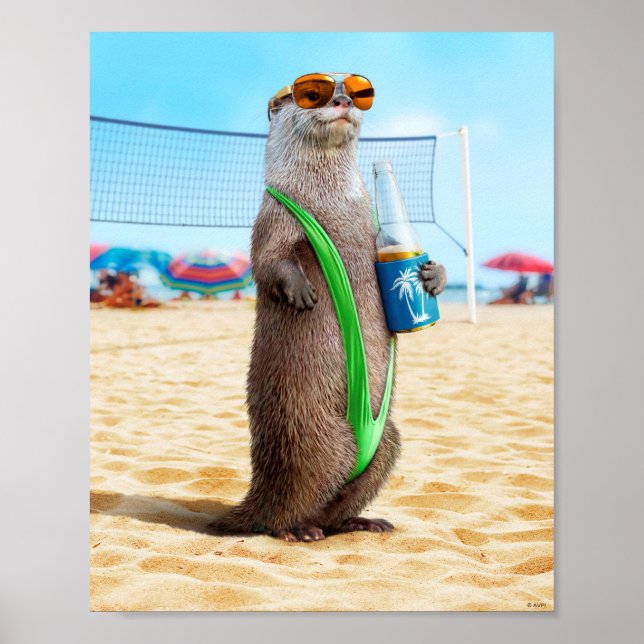 Otter Wearing Mankini Poster (Vorne)
