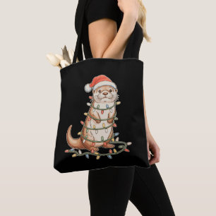 Otter Weihnachts-Tier Weihnachtsmann Hqt Xmas Lich Tasche