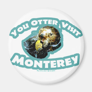Otterbesuch Monterey Magnet