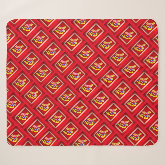 Otterbox Case PIPES DESIGN FARBE RED PLUS STRIPES Sherpadecke (Vorderseite (Horizontal))