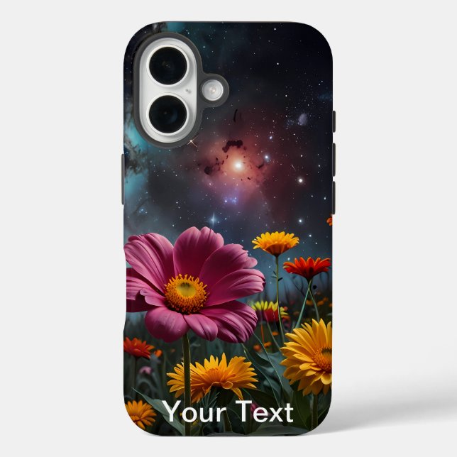 Otterbox Space Blume bläst Natur und Wildnis iPhone 16 Hülle (Rückseite)