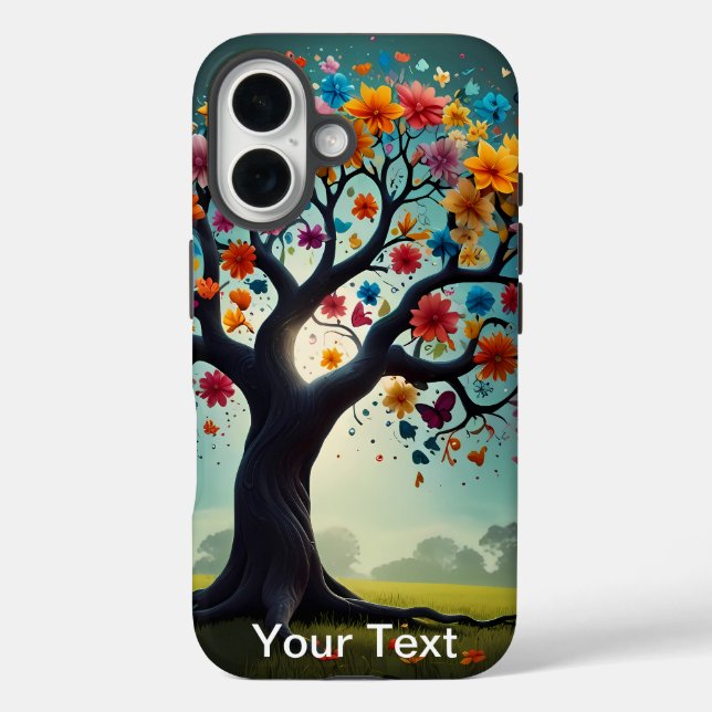 Otterbox Space Blume bläst Natur und Wildnis iPhone 16 Hülle (Rückseite)