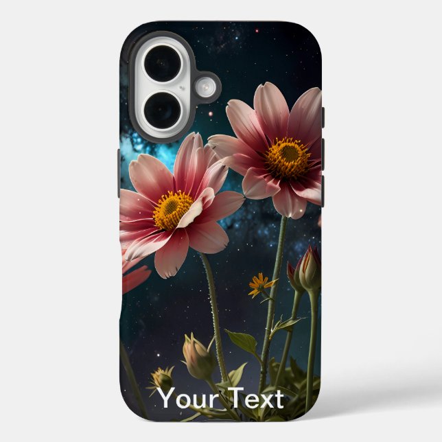 Otterbox Space Blume bläst Natur und Wildnis iPhone 16 Hülle (Rückseite)