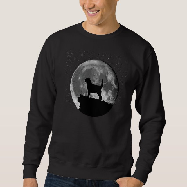 Otterhound Dog Moon Sweatshirt (Vorderseite)