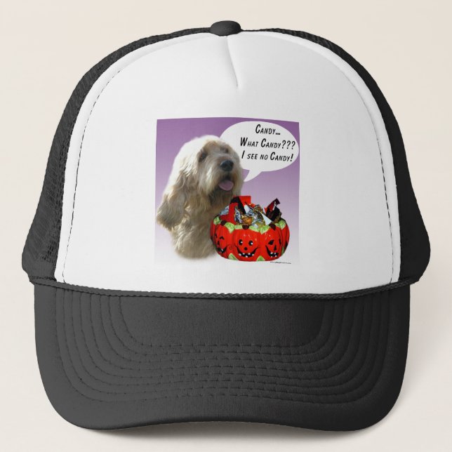 Otterhound Halloween Candy Truckerkappe (Vorderseite)