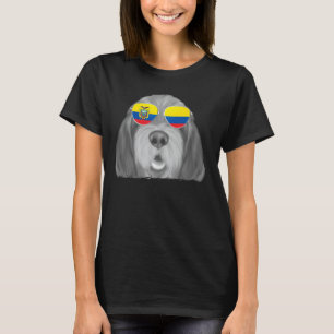 Otterhound Hund Ecuador Flag Sonnenbrille T-Shirt