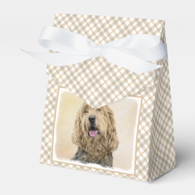 Otterhound-Malerei - Niedliche Original Hunde-Kuns Geschenkschachtel (Vorderseite)