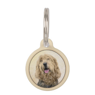 Otterhound-Malerei - Niedliche Original Hunde-Kuns Haustiermarke