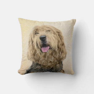 Otterhound-Malerei - Niedliche Original Hunde-Kuns Kissen