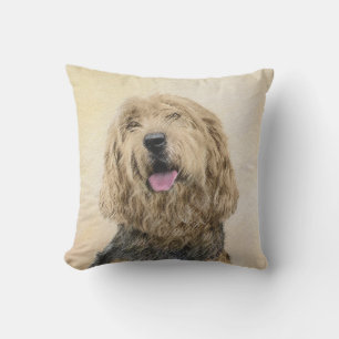 Otterhound-Malerei - Niedliche Original Hunde-Kuns Kissen