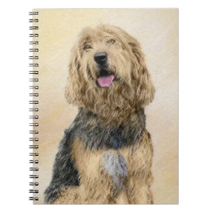 Otterhound-Malerei - Niedliche Original Hunde-Kuns Notizblock