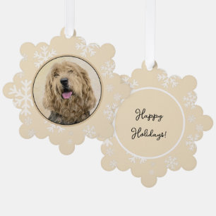 Otterhound-Malerei - Niedliche Original Hunde-Kuns Ornament Karte