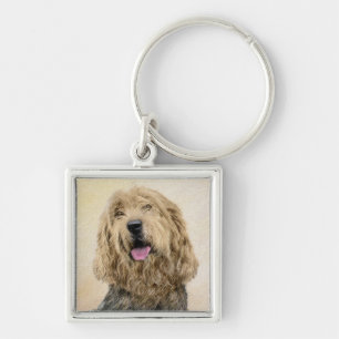 Otterhound-Malerei - Niedliche Original Hunde-Kuns Schlüsselanhänger