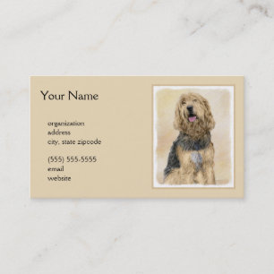 Otterhound-Malerei - Niedliche Original Hunde-Kuns Visitenkarte