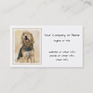 Otterhound-Malerei - Niedliche Original-Hundekunst Visitenkarte