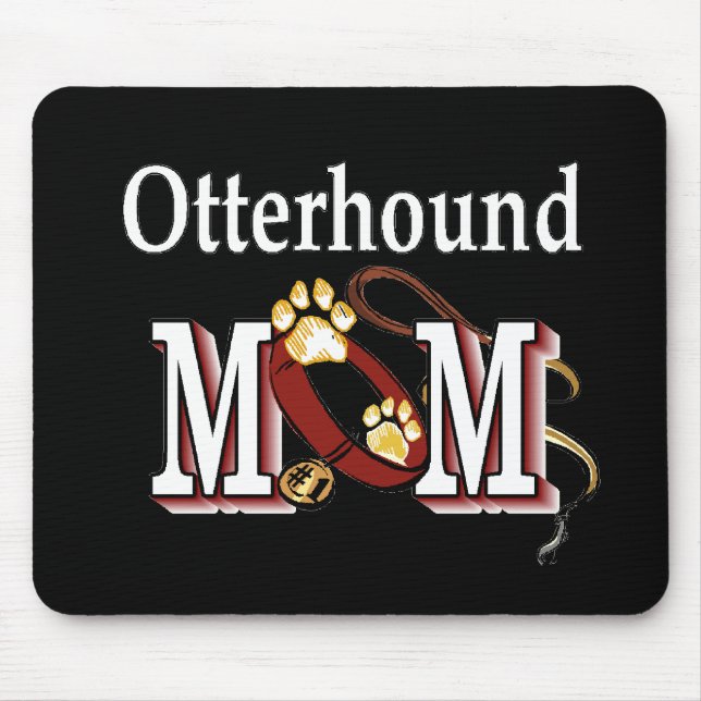 Otterhound-MAMA-Geschenke Mousepad (Vorne)