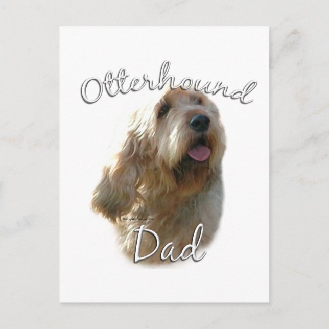 Otterhound Vater 2 Postkarte (Vorderseite)