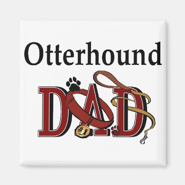 Otterhound-Vater-Geschenke Magnet (Vorne)