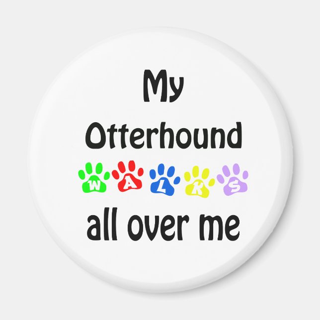 Otterhound Walking Design Magnet (Vorne)