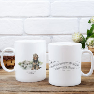 Otterhound   Wasserfarben-Hund & Rasse-Zitat Kaffeetasse