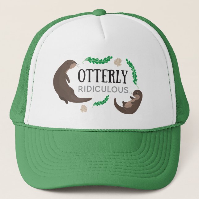 Otterly Ridiculous funny joke otter pun Truckerkappe (Vorderseite)