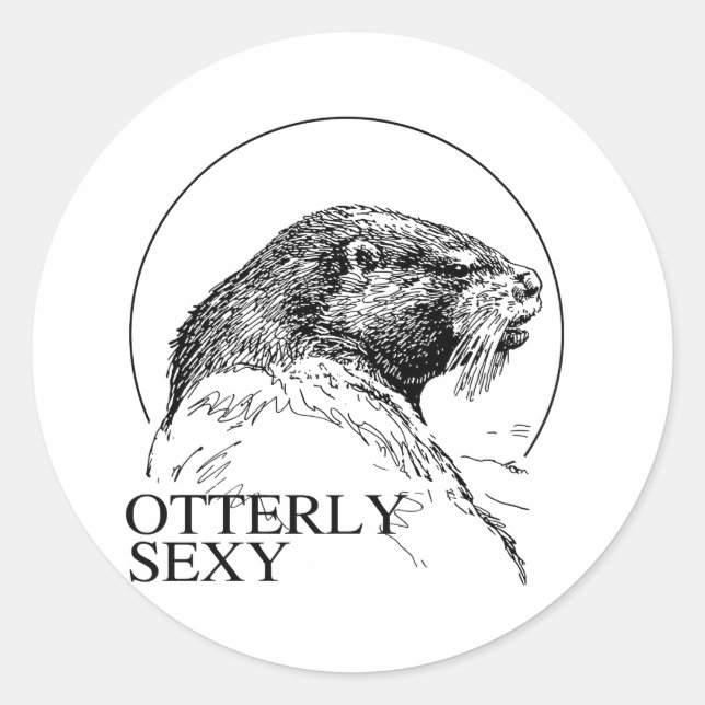 OTTERLY RUNDER AUFKLEBER (Vorderseite)