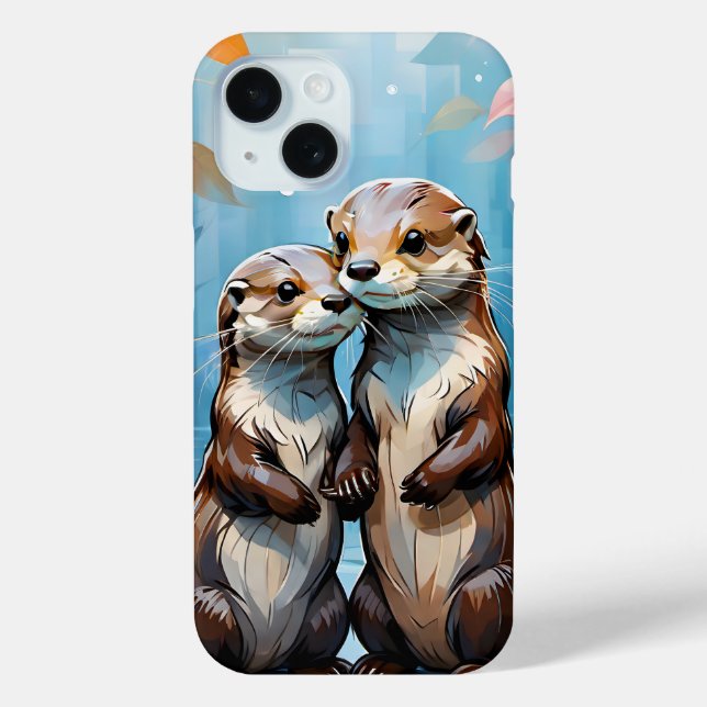 Otters Case-Mate iPhone Hülle (Rückseite)
