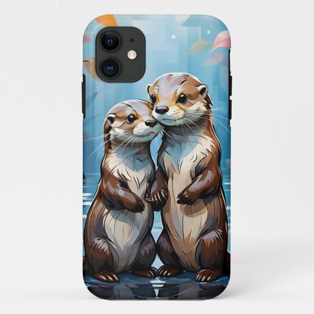 Otters Case-Mate iPhone Hülle (Rückseite)