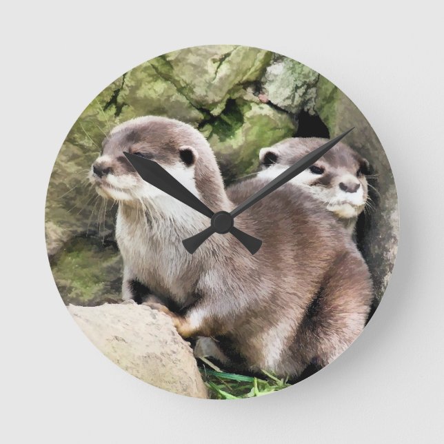 OTTERS RUNDE WANDUHR (Vorderseite)