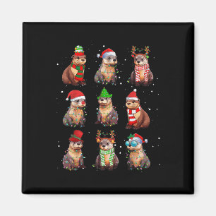 Otters Weihnachtsbeleuchtung Dekoration Funny Sea Magnet