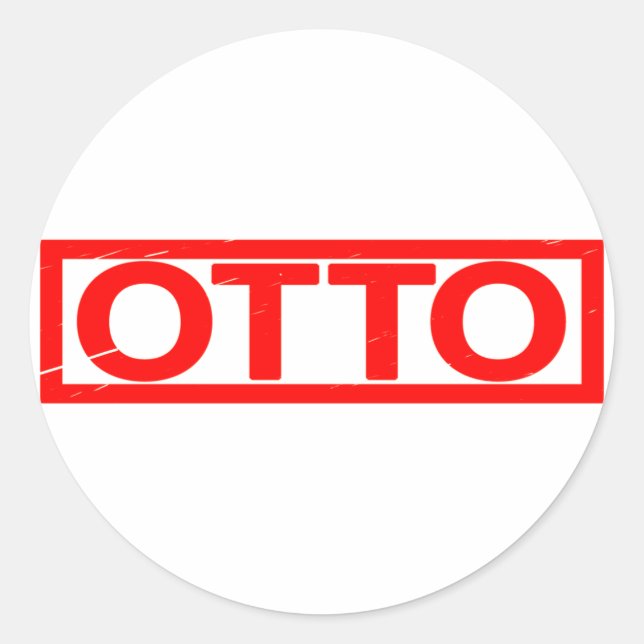 Otto Briefmarke Runder Aufkleber (Vorderseite)