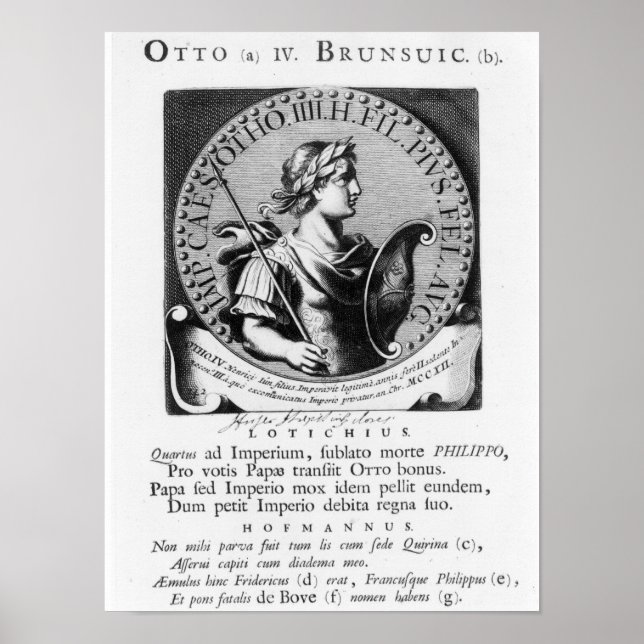 Otto IV von Brunswick Poster (Vorne)