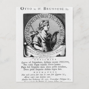 Otto IV von Brunswick Postkarte