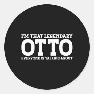 Otto Nachname Team Nachname Name Otto Runder Aufkleber