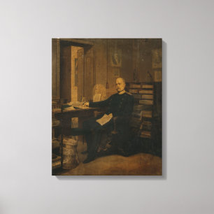 Otto von Bismarck in seiner Studie Leinwanddruck