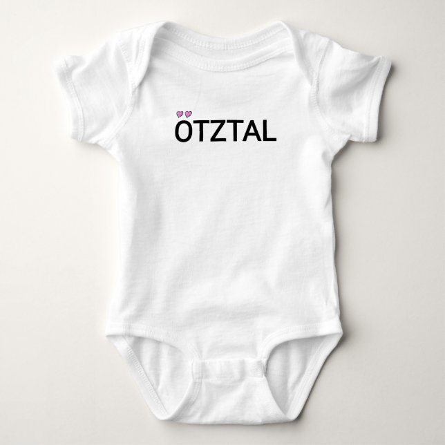 ötztal Tirol Österreich text Baby Strampler (Vorderseite)