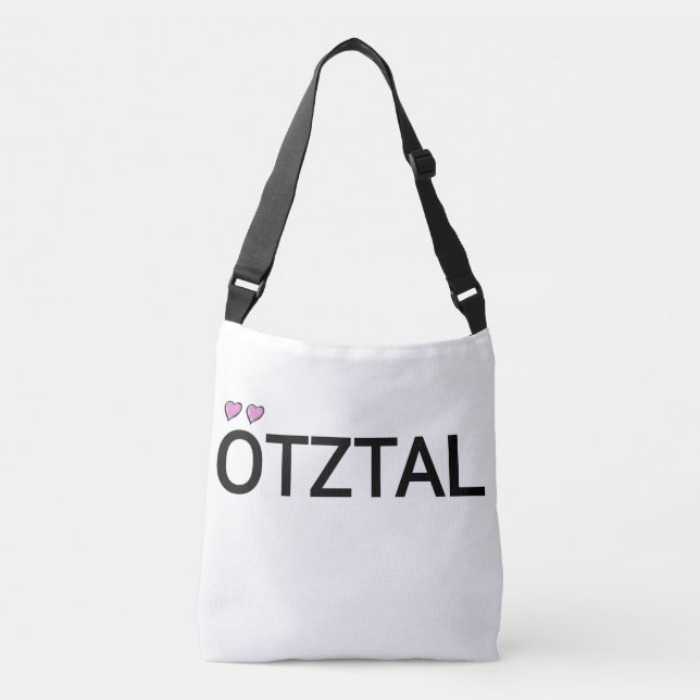 ötztal Tirol Österreich text Tragetaschen Mit Langen Trägern (Vorderseite)