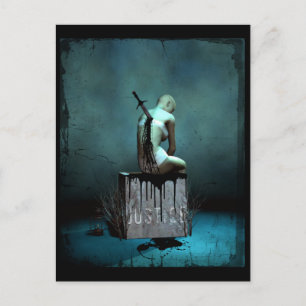 Où Est La Carte Postale Justice Gothique Art