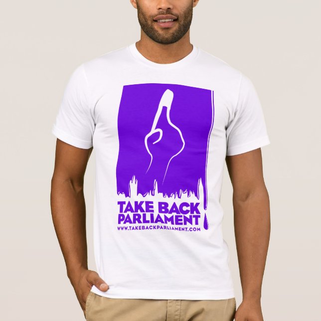 Où est mon vote ? Le T-shirt blanc des hommes, (Devant)