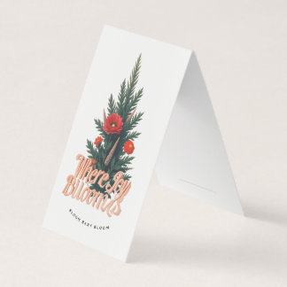 Où la joie fleurit Carte pliée | fêtes. Noël