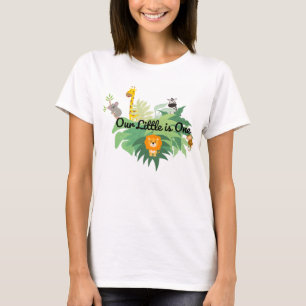 Ou Little is One Mama T - Shirt - Erster Geburtsta