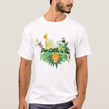 Ou Little is One Papa T-Shirt - Premier anniversai