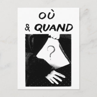 Ou & Quand Postkarte