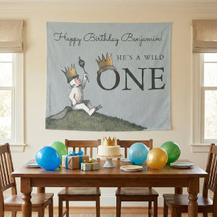 Où sont les monstres ? Tapisserie d'anniversaire
