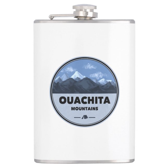 Ouachita Mountains Arkansas Oklahoma Camping Flachmann (Vorderseite)